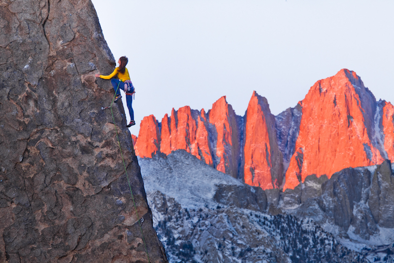 nicole zuelke climbing sharks fin arete 5.7